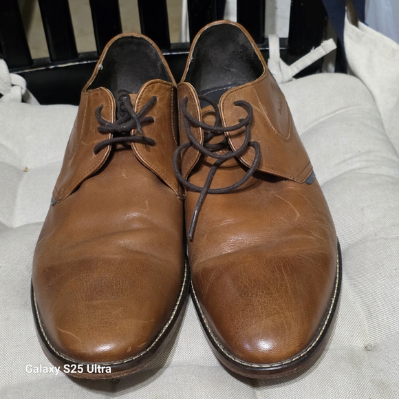 AMO Chestnut Leather Oxfords